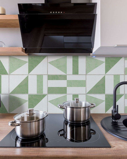 Geometric Urban Elegance Wall Stickers: Modern PVC Décor for Your Home