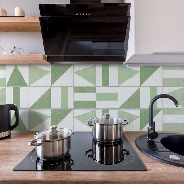 Geometric Urban Elegance Wall Stickers: Modern PVC Décor for Your Home