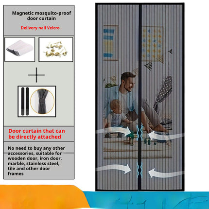 Peekaboo Studio Magnetic Mosquito-Proof Door Curtain - Summer Shade