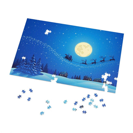Customizable Family Jigsaw Puzzle Set in Stylish Metal Tin - Made in the USA for Quality Time