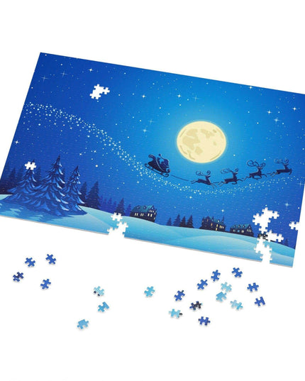 Customizable Family Jigsaw Puzzle Set in Stylish Metal Tin - Made in the USA for Quality Time