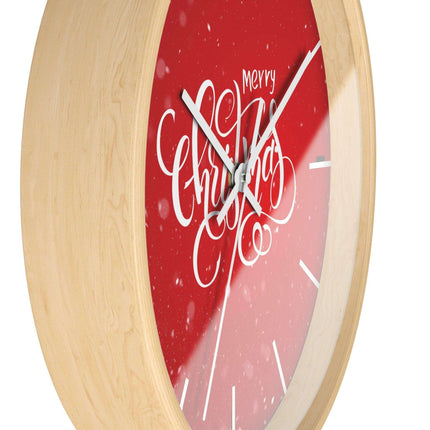 Elegant Holiday Clock with Exquisite Wooden Design by Maison d'Elite