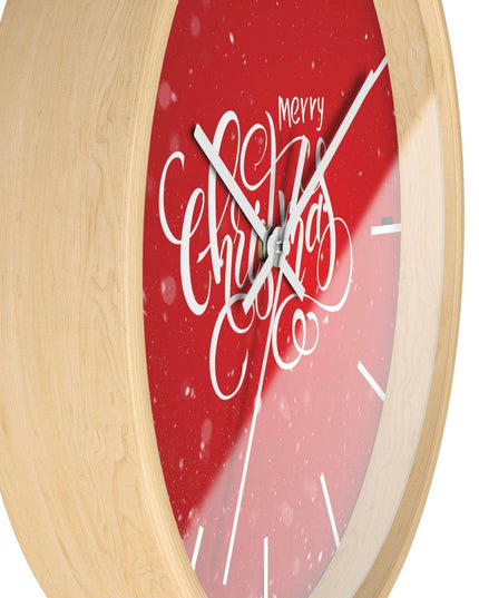 Elegant Holiday Clock with Exquisite Wooden Design by Maison d'Elite