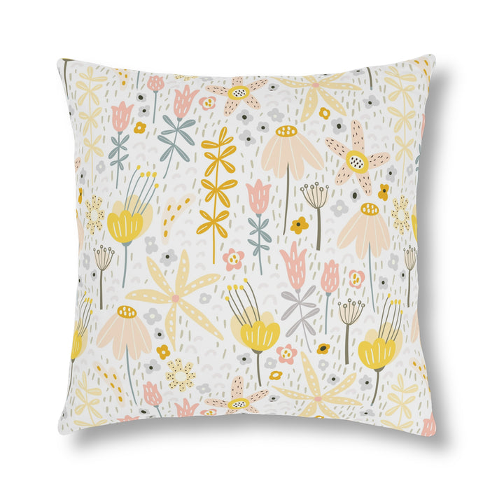 Très Bébé Stain-Free and Waterproof Outdoor Floral Pillows with Concealed Zipper
