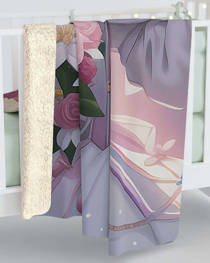 Anime Fantasy Tribal Plush Sherpa Blanket - Cozy Elegance for All Seasons