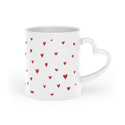 Elegant Heart-Shaped Ceramic Coffee Mug with Luxurious Duraglaze Finish