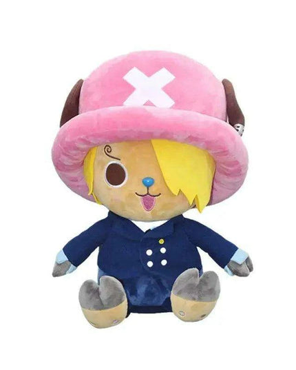 Charming Anime Plush Doll Set - Luffy, Chopper, Ace & Law - 25CM Collectible Figures for Kids and Loved Ones