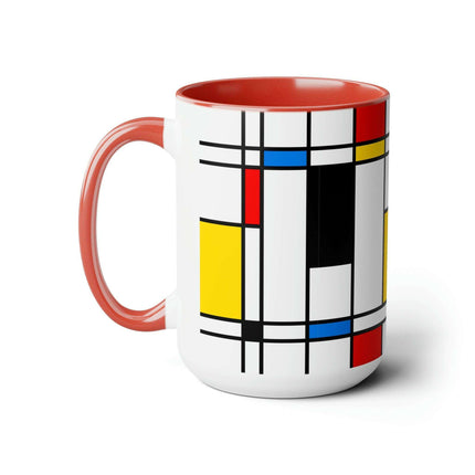 Sophisticated Dual-Tone Ceramic Coffee Cups - Morning Indulgence Series