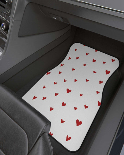 Elegant Customizable Heart Shaped Car Mats - Luxury Edition