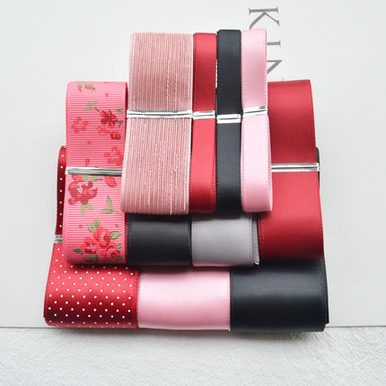 Peekaboo Studio Handmade Ribbon Combination Set - Versatile Hair Acces