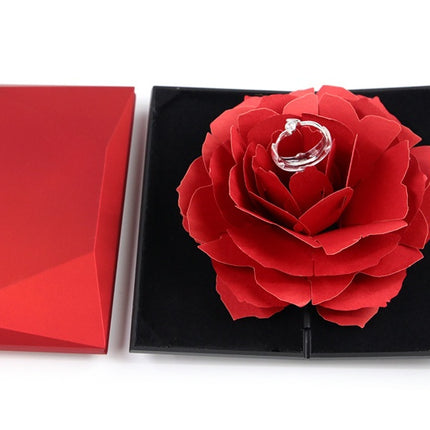 Rotating rose ring box