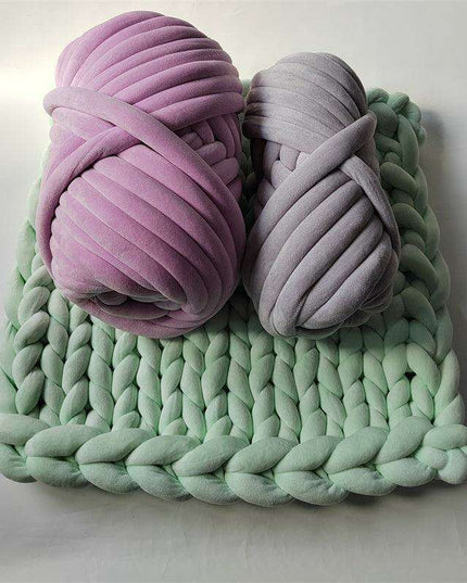 Luxury Crystal Fleece Cotton Yarn: 1KG for Exquisite Hand-Knitting Creations