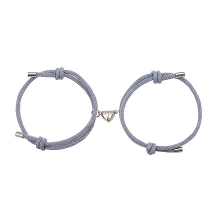 Peekaboo Studio Simple Nylon Love Magnetic Bracelet - Adjustable & Dur