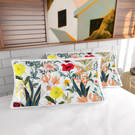Peekaboo Studio Floral Quilt Set - 3 Pieces, Lightweight, All Season