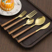 Golden / 5pcs Cutlery