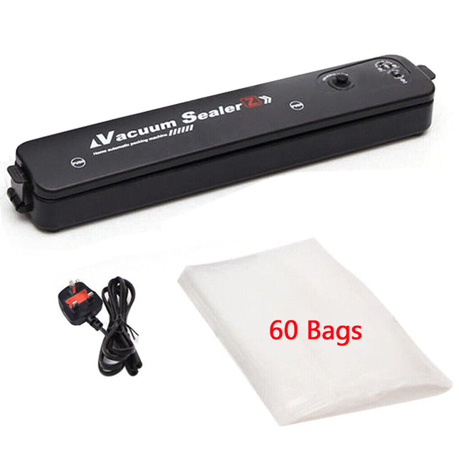 Vacuum Food Sealer Automatic With 60 Bags UK Dry And Wet Food Sealing Machine
