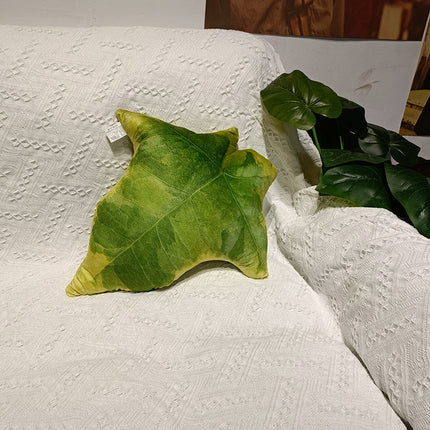 Peekaboo Studio Tropical Plant Leaves Pillow - Soft Fabric & Vibrant D