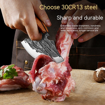Forging Multifunctional Boning Knife With Cutout Design For Easy Bone Picking