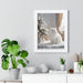 Sustainable Chic Cat Wall Art with Eco-Friendly Frame for Stylish Home Decor