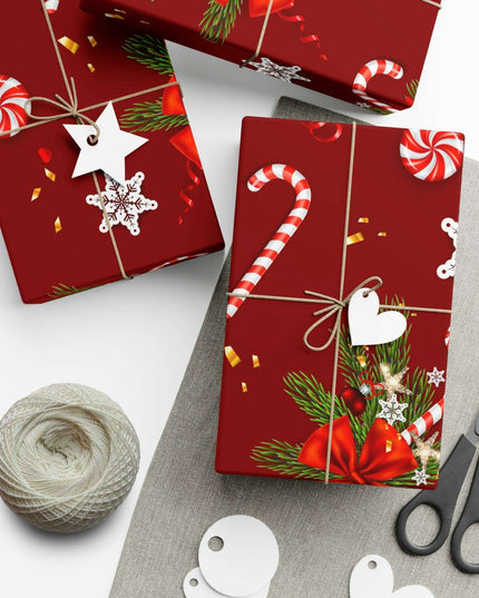Elegant 3D Holiday Gift Wrapping Paper Set - Artfully Made in the USA