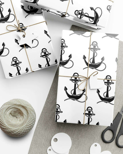 Artisan Anchor Gift Wrap Paper for Premium Gift Presentation