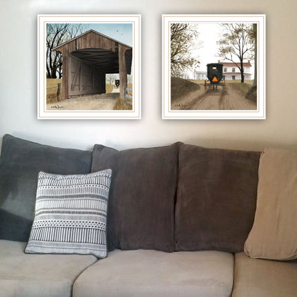 Billy Jacobs 2-Piece Vignette Framed Wall Art Set for Home Decor