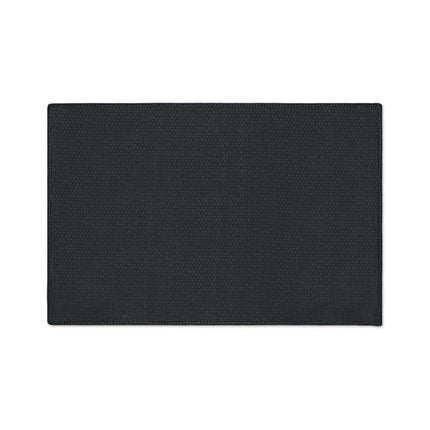 Customizable Monochrome Non-Slip Polyester Floor Mat with Chic Black Border