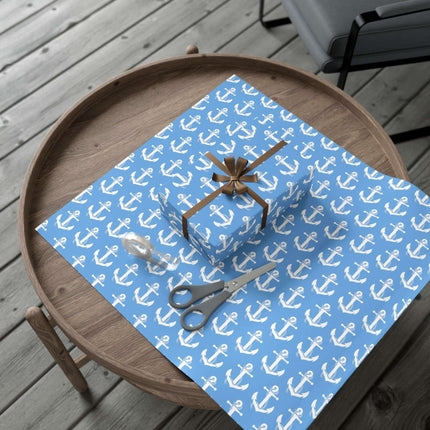 Nautical Elegance: Premium Anchor Gift Wrapping Paper Collection