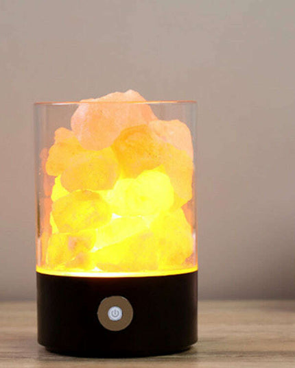 USB Crystal Light Himalayan Salt LED Lamp