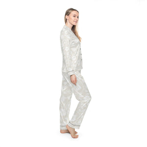 Women's Satin Pajamas-All Over Prints-Printify-XS/S-Black-Très Elite