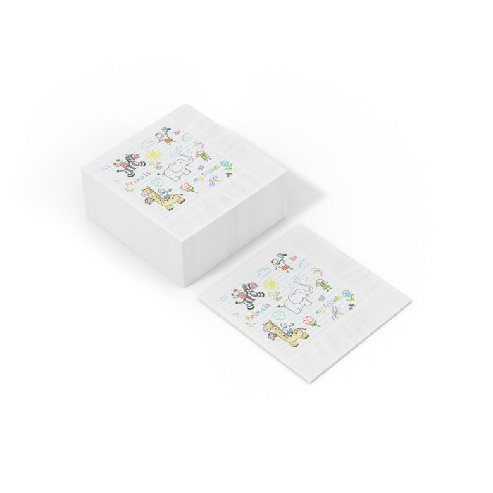 Elegant White Coined Napkins for Exquisite Gatherings