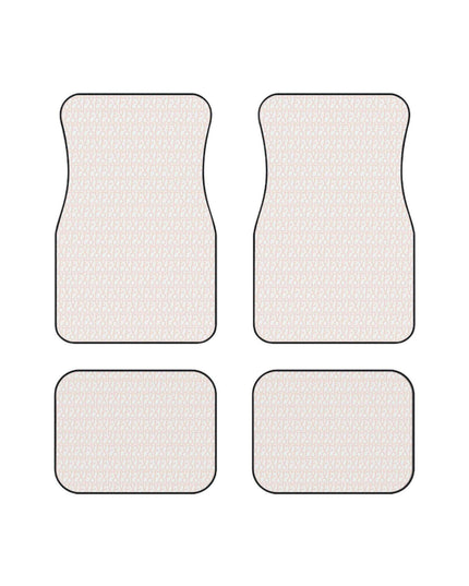 Elegant Monogrammed LOVE Car Floor Mats - Full Luxury Set for Your Vehicle