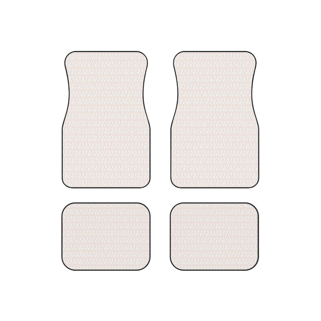 Elegant Monogrammed LOVE Car Floor Mats - Full Luxury Set for Your Vehicle