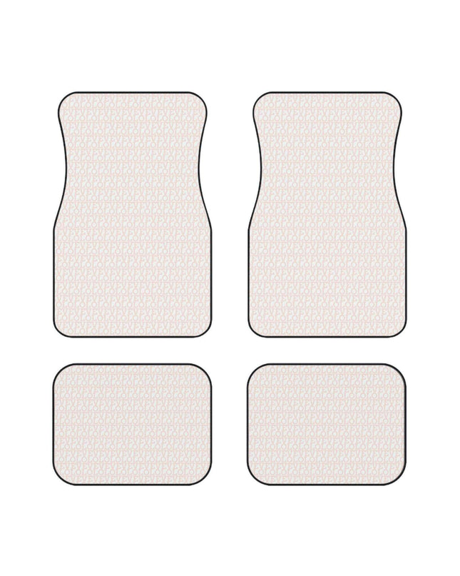 Elegant Monogrammed LOVE Car Floor Mats - Full Luxury Set for Your Vehicle