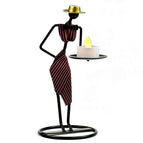 One handed etiquette red stripe with candle light