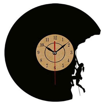 Elegant Vintage Vinyl Record Wall Clock with European Charm for Home Decor
