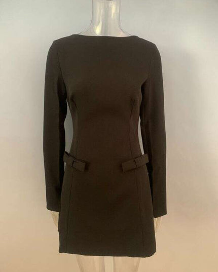 New exquisite waist bow Christmas and Valentine's Day elegant dress