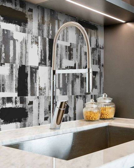 Elevate Your Home Decor with Waterproof Black and Grey Brick Style PVC Wall Decals