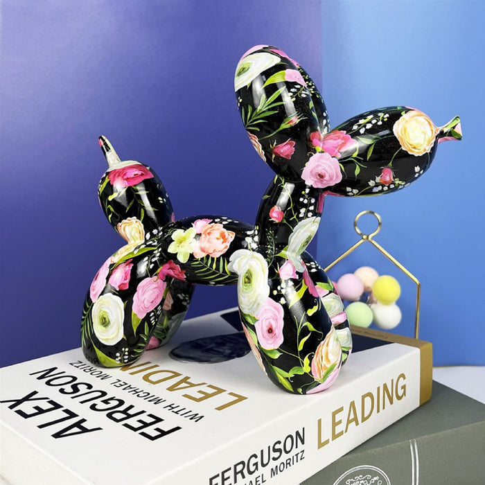 European-Style Balloon Dog Resin Ornaments for Creative Home Decorations