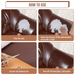 Jumbo XL Luxe Litchi Leather Repair Stickers - Stylish Solutions for Elegant Furniture Fixes