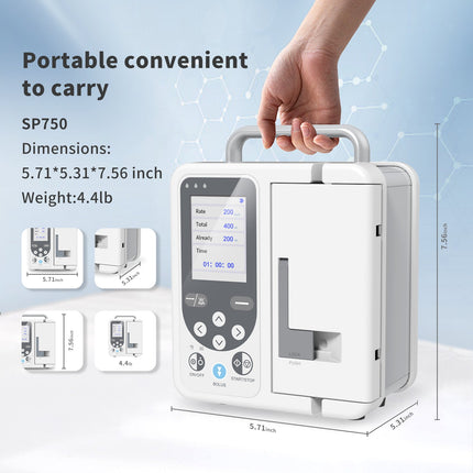 SP750VET Veterinary Infusion Pump With Accurate Flow Control And Alarm