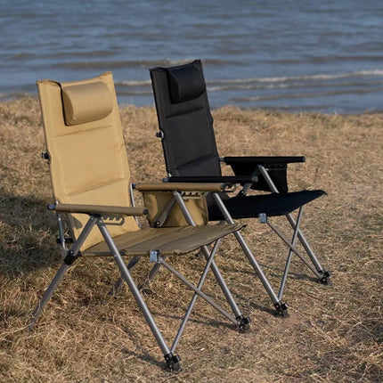 Outdoor Folding Recliner Chair – High Back, Portable & Comfort