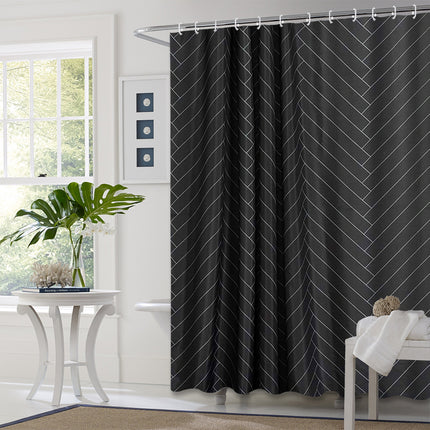 Hot Sale Nordic Style Waterproof Shower Curtain Cross-border Toilet Bl