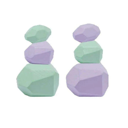 Colorful Wooden Building Blocks Kit for Creative Learning and Logical Development