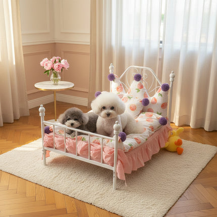 Hanging Swing Cradle Pet Bed — Iron Frame, M & L