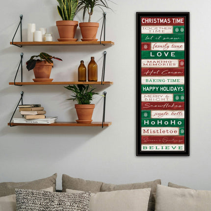 Cindy Jacobs Christmas Time Black Framed Wall Art - Multicolor Decor