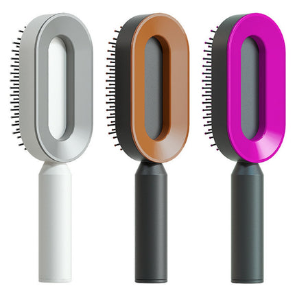 Self Cleaning Hair Brush For Women One-key Cleaning Hair Loss Airbag M