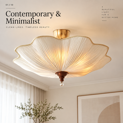 Retro Lotus-Leaf Fabric Ceiling Light — Eye-Protection Pendant for Living Room, Bedroom & Restaurant Pendant Light Fixtures retro-lotus-leaf-shape-white-fabric-ceiling-lights-french-living-room-bedroom-restaurant-tea-house-eye-protection-hanging-lamps Home & Garden > Lighting > Ceiling Lights & Fans > Ceiling Lights