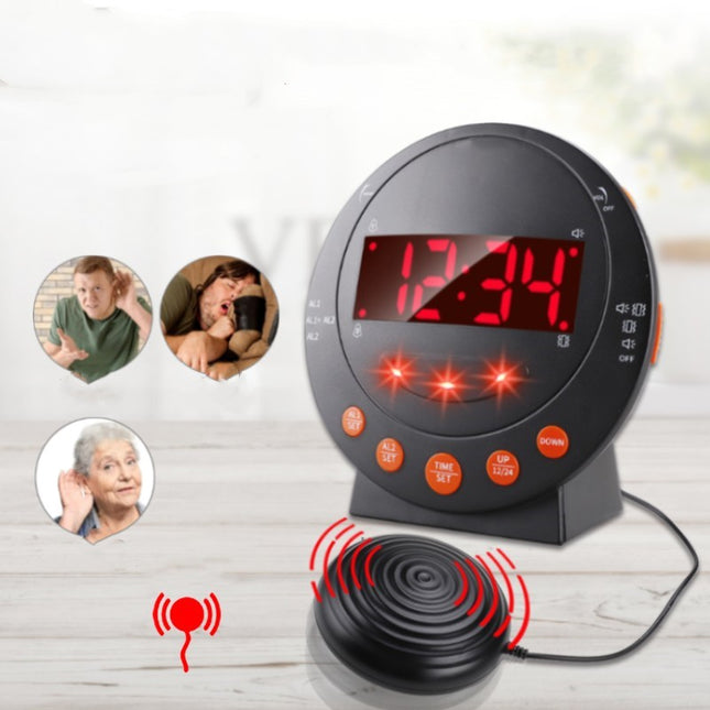 Peekaboo Studio Powerful Vibration Alarm Clock for Deaf Sleepers