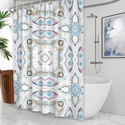 Waterproof Shower Curtain Cross-border Amazon Polyester Toilet Shower